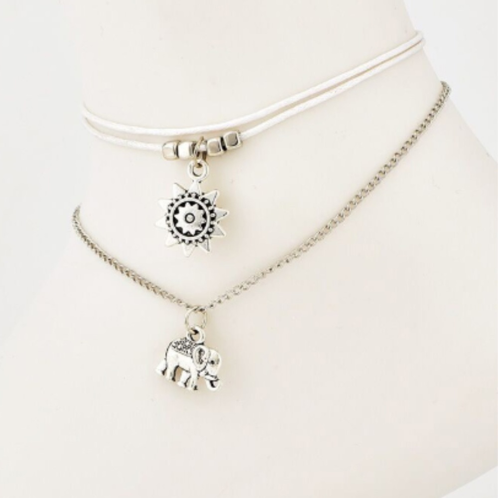 SUN / ELEPHANT ANKLET - Picture 3 of 3